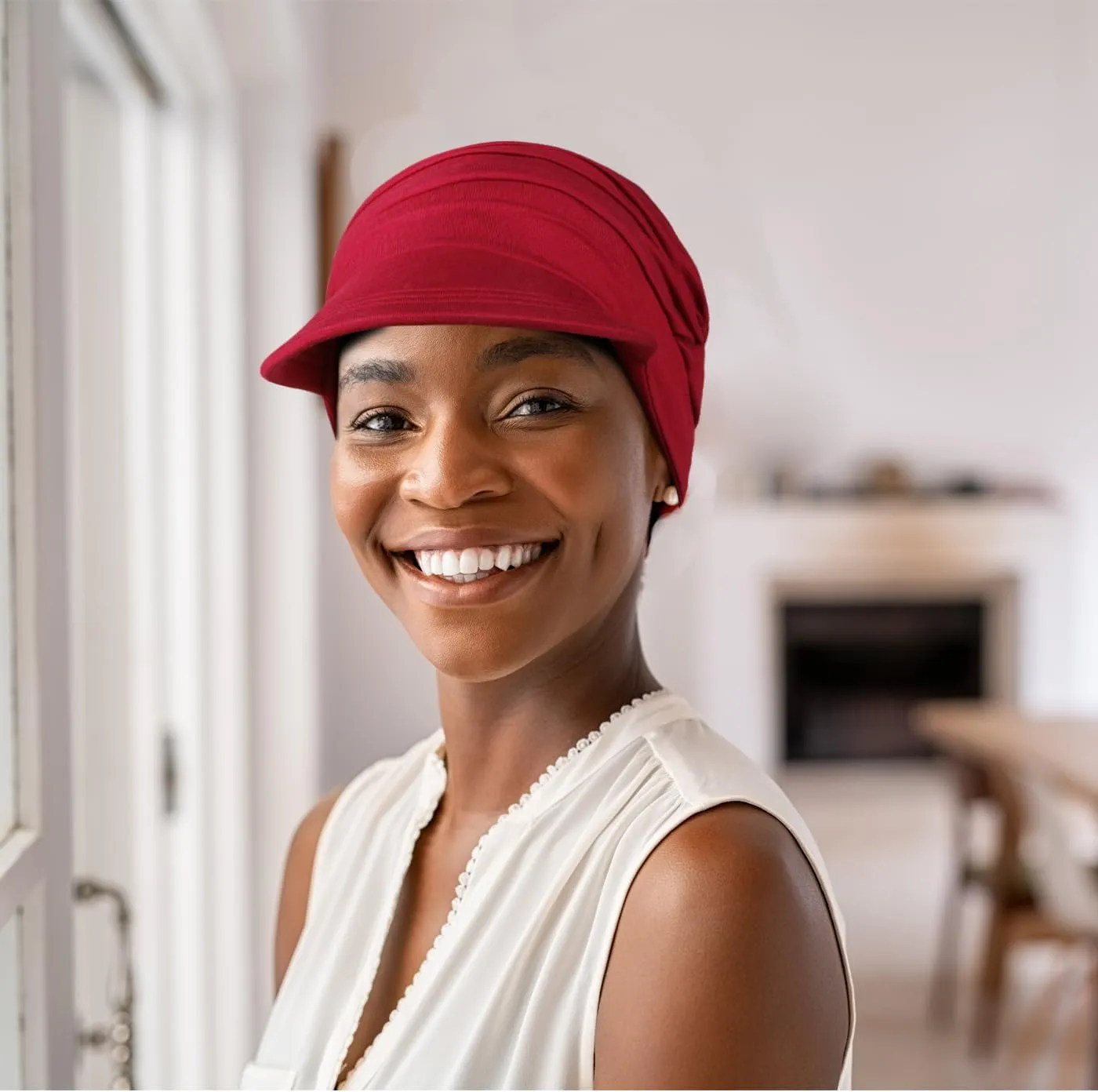 4 Pcs Soft Bamboo Baseball Cap for Women, Chemo Hats for Hair Loss