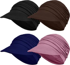 4 Pcs Soft Bamboo Baseball Cap for Women, Chemo Hats for Hair Loss