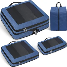 8 Set/6 Set/4 Set Compression Packing Cubes for Travel, Lightweight Vacation Travel Essentials, Travel Accessories for Suitcase Organizer Bags Set, Durable Luggage Organizer