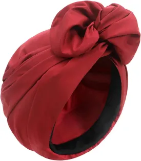 African Turban Beanie Hat Bowknot Headwrap Pre- tied Stretchy Daily Prom Headwraps for Women