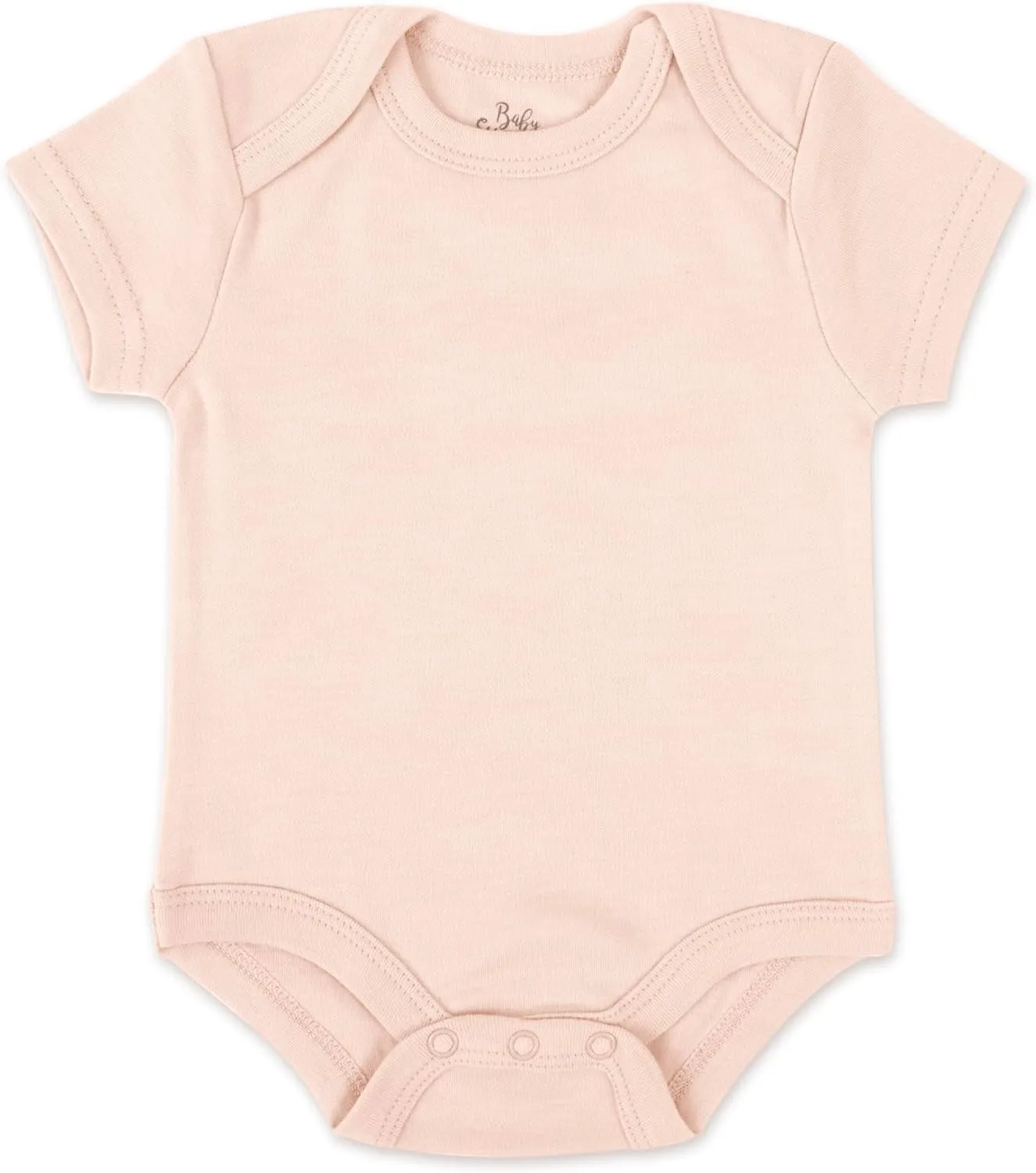 Baby Essentials Unisex Baby Boys and Girls Solid Color 6 Piece Bodysuit Set