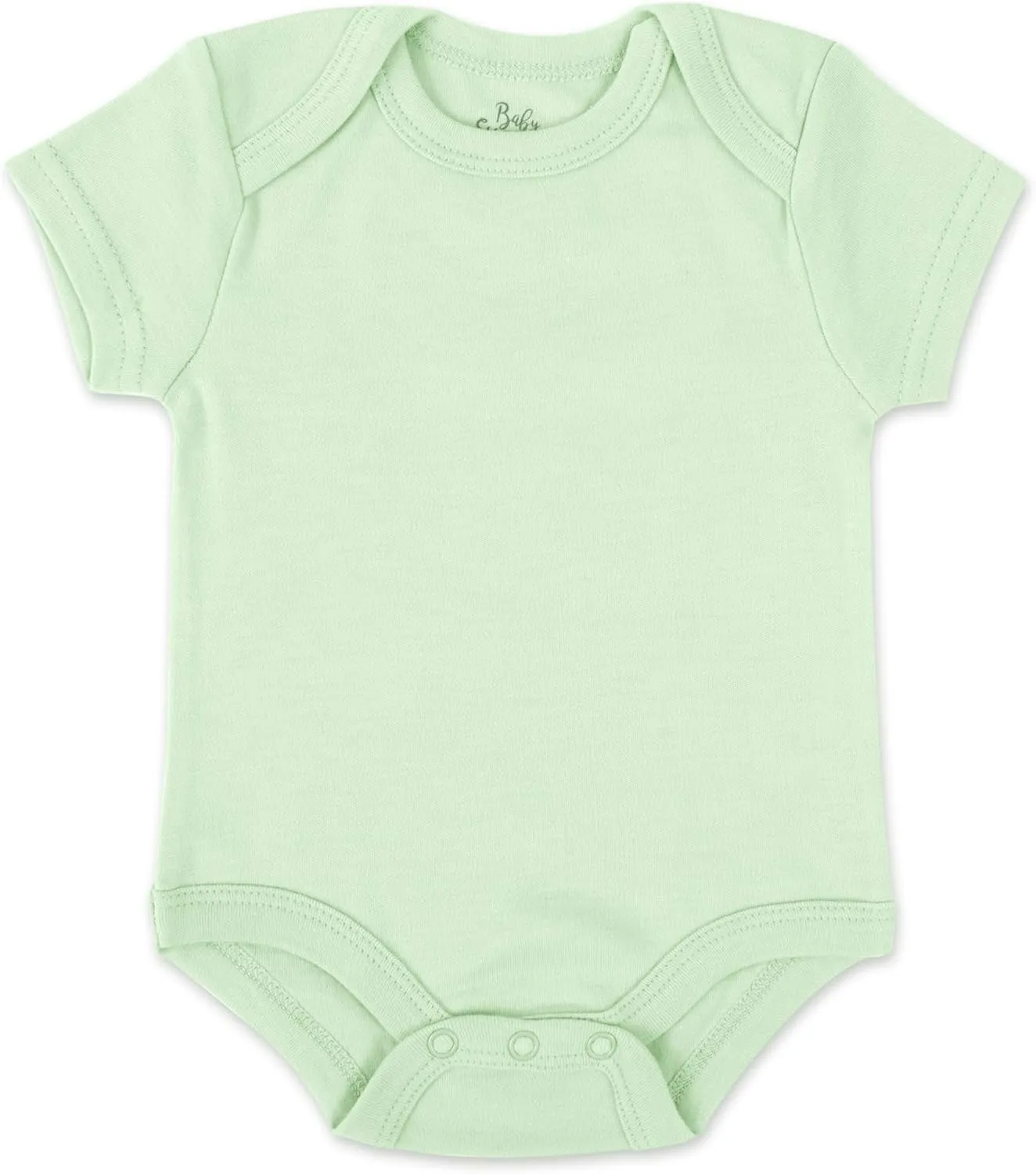 Baby Essentials Unisex Baby Boys and Girls Solid Color 6 Piece Bodysuit Set