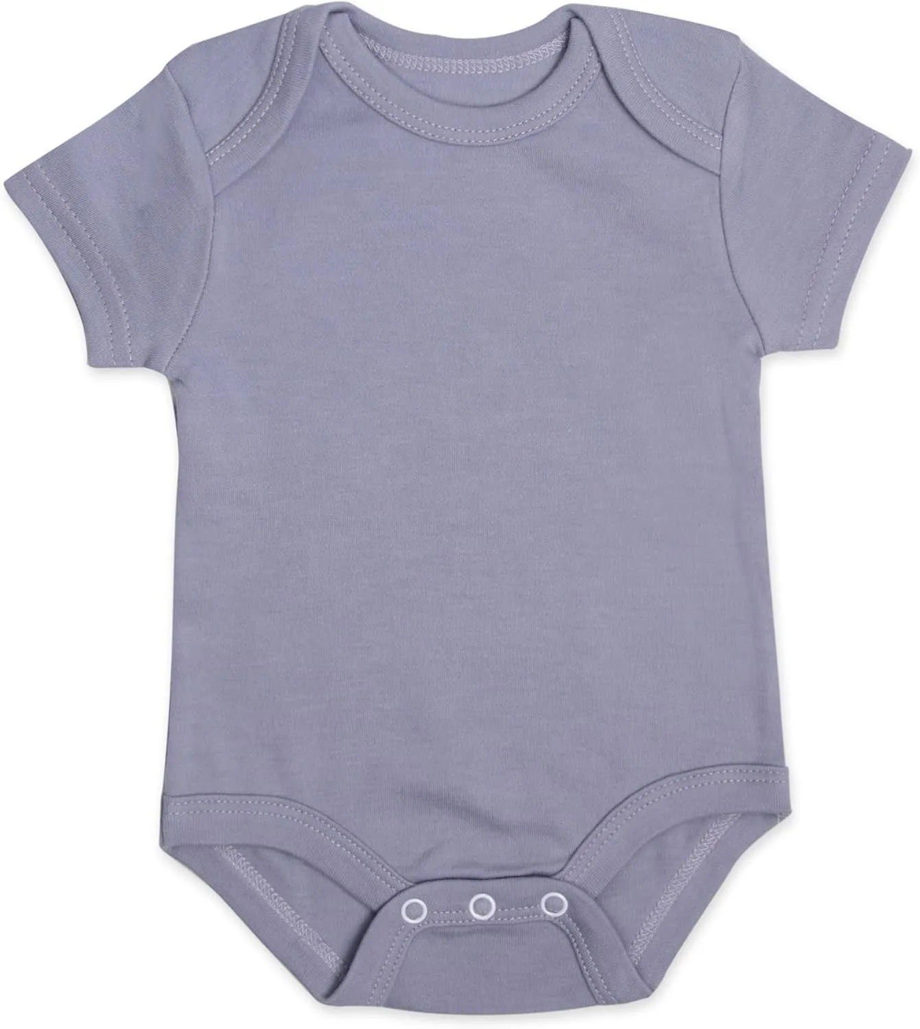 Baby Essentials Unisex Baby Boys and Girls Solid Color 6 Piece Bodysuit Set