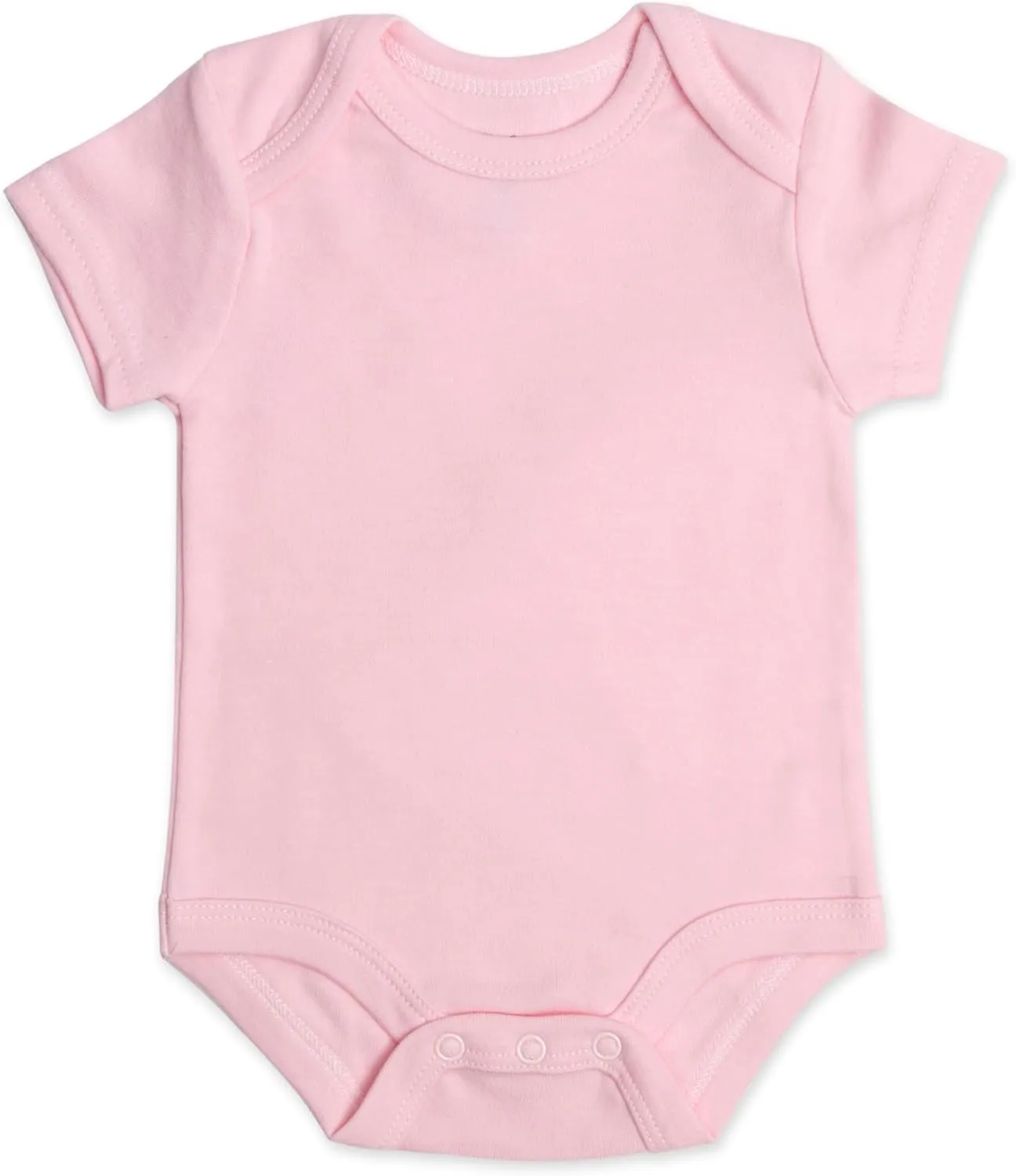 Baby Essentials Unisex Baby Boys and Girls Solid Color 6 Piece Bodysuit Set