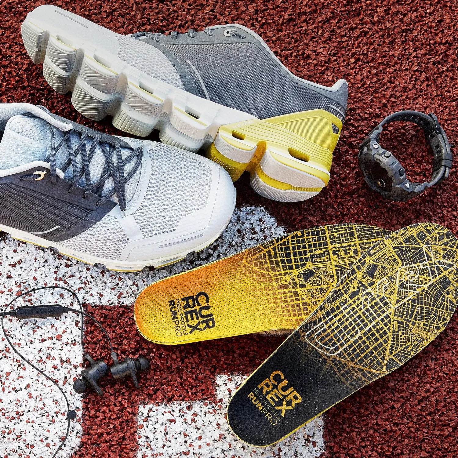 CURREX RunPro Insoles for Running Shoes  Arch Support Inserts to Help Reduce Fatigue, Prevent Injuries & Boost Performance  For Men & Women  High Arch, Large