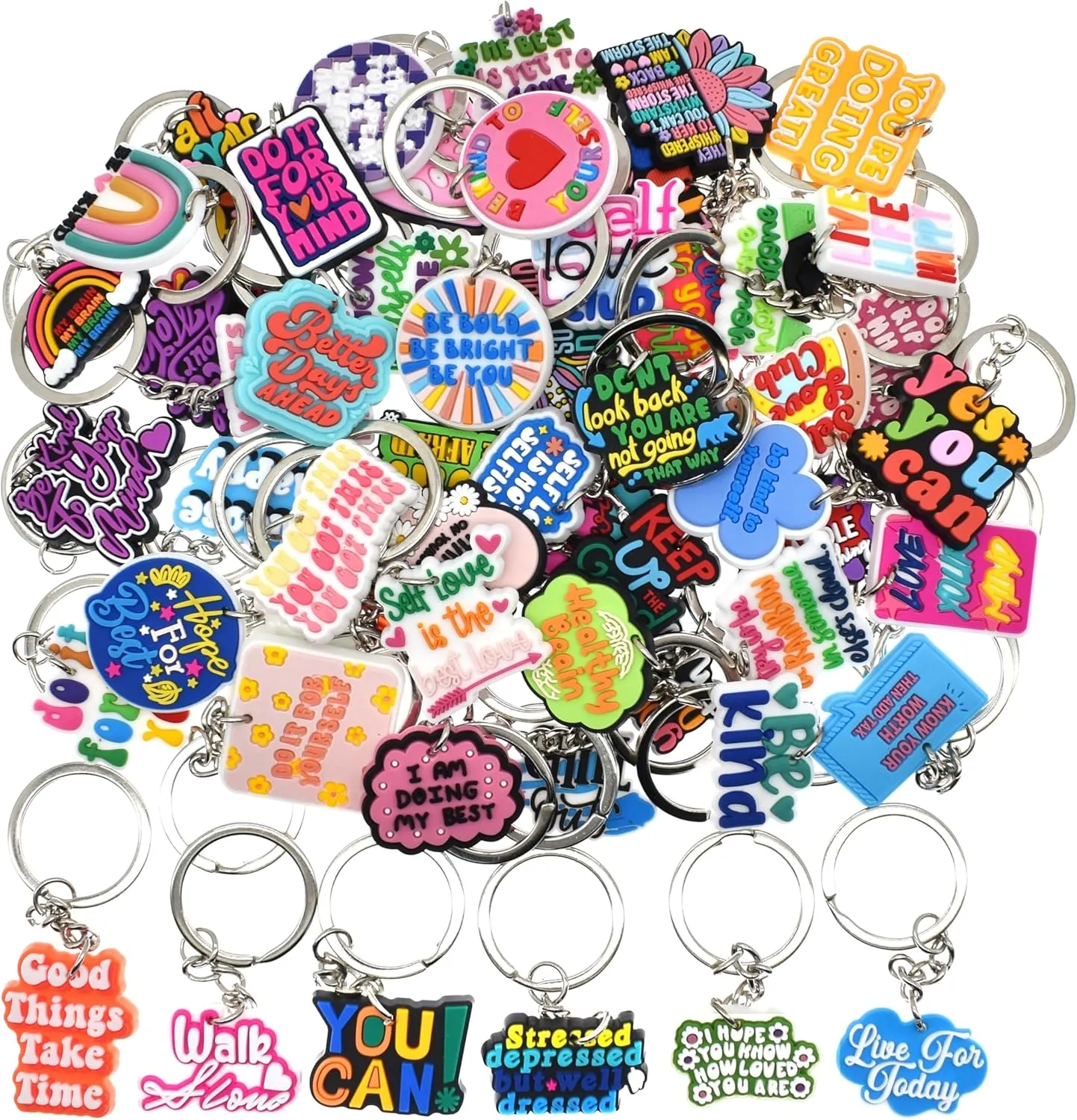 Cute Keychain for Women,Phrase Different Key Chain for Car Keys Purse Bag charm
