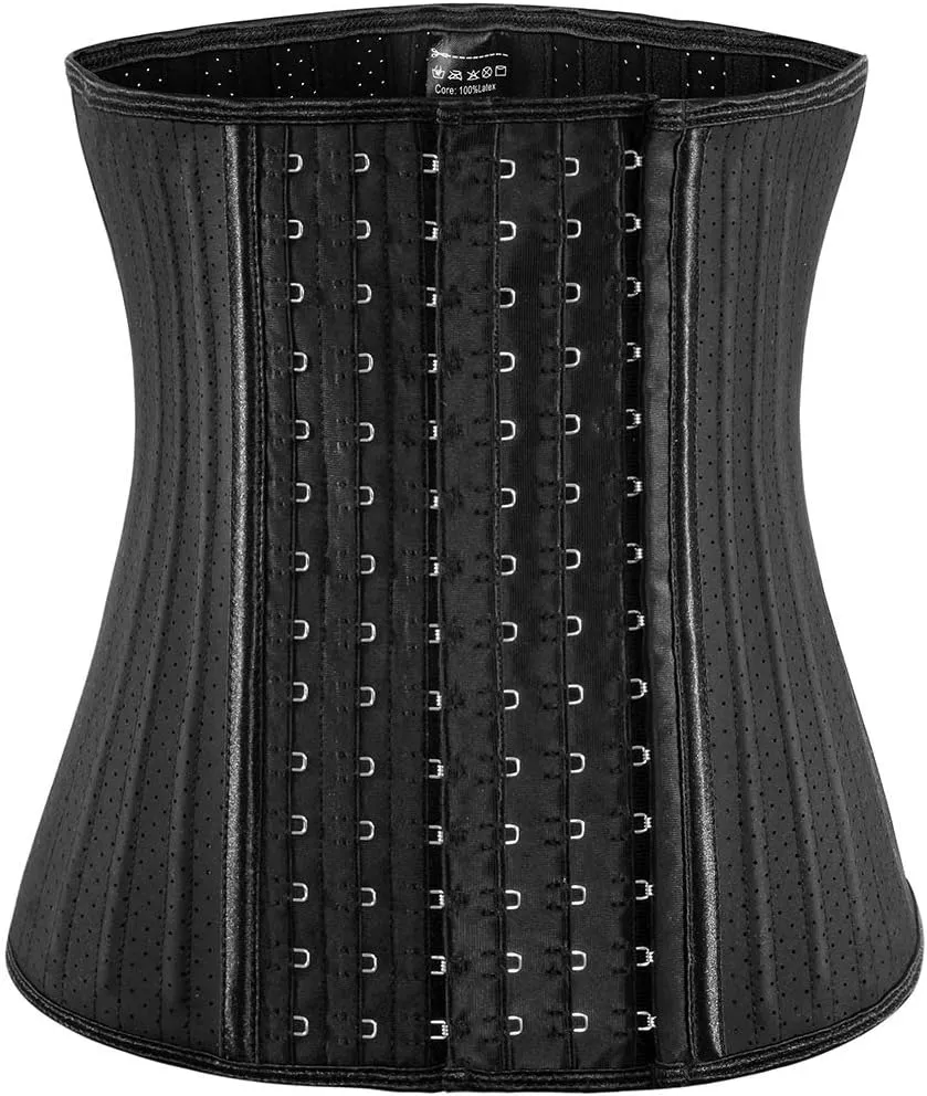 ECOWALSON Waist Trainer for Women Corset Cincher Body Shaper Girdle Trimmer with Steel Bones Extender