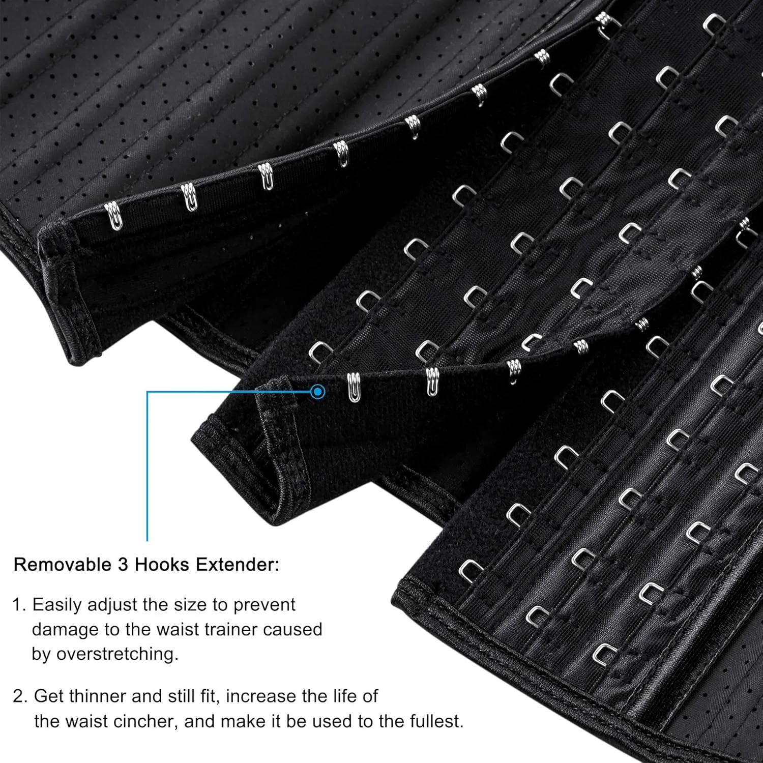 ECOWALSON Waist Trainer for Women Corset Cincher Body Shaper Girdle Trimmer with Steel Bones Extender