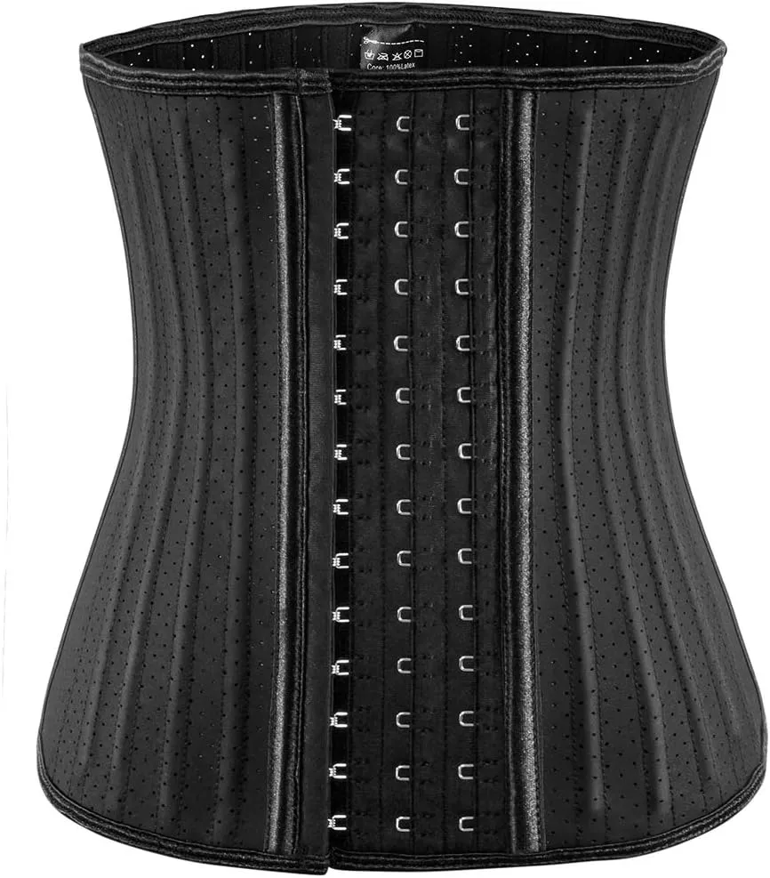 ECOWALSON Waist Trainer for Women Corset Cincher Body Shaper Girdle Trimmer with Steel Bones Extender