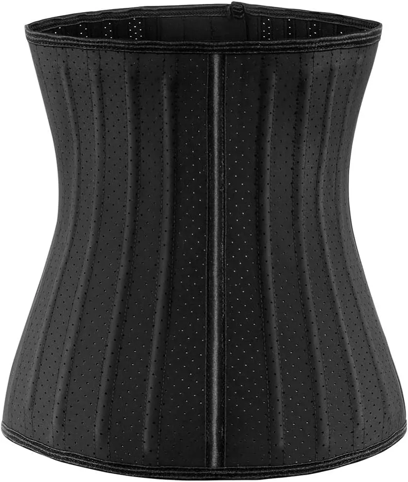 ECOWALSON Waist Trainer for Women Corset Cincher Body Shaper Girdle Trimmer with Steel Bones Extender