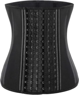 ECOWALSON Waist Trainer for Women Corset Cincher Body Shaper Girdle Trimmer with Steel Bones Extender