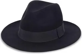 FORBUSITE Wool Felt Wide Brim Fedora Hats for Women Men