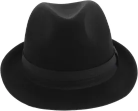 Gatuida Wool Fedora Hat for Women Warm Comfortable Jazz Hat for Outdoor Activities Travel Parties Shopping Cozy Insulation Sturdy Design Black