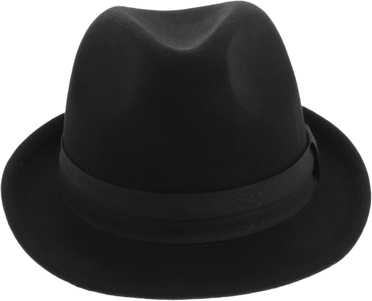 Gatuida Wool Fedora Hat for Women Warm Comfortable Jazz Hat for Outdoor Activities Travel Parties Shopping Cozy Insulation Sturdy Design Black