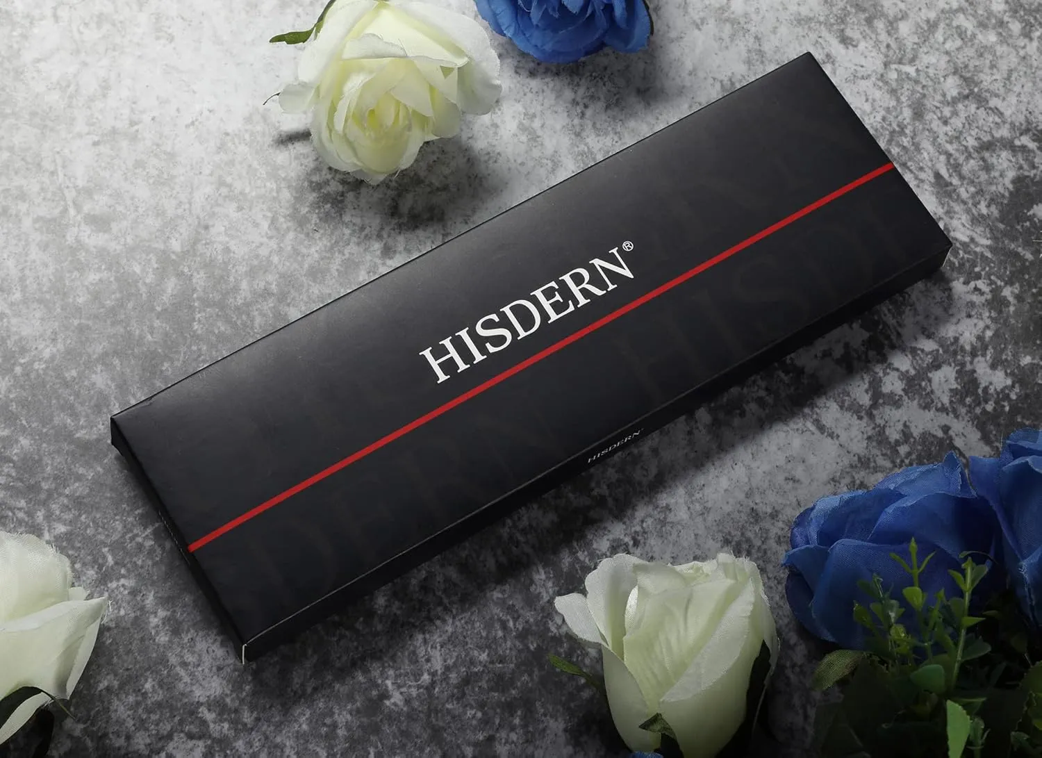 HISDERN Bow Ties for Men Pre-tied Paisley Bow Ties Pocket Square Set Men's Bowtie Wedding Party