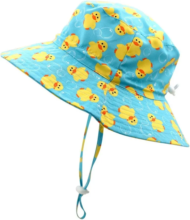 Home Prefer UPF50  Wide Brim Sun Hat Boys Girls Sun Protection Hat Zoo Beach Swim Safari Bucket Hat for Baby Toddler Kid