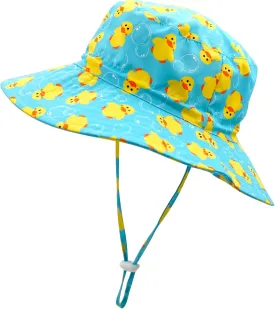 Home Prefer UPF50  Wide Brim Sun Hat Boys Girls Sun Protection Hat Zoo Beach Swim Safari Bucket Hat for Baby Toddler Kid