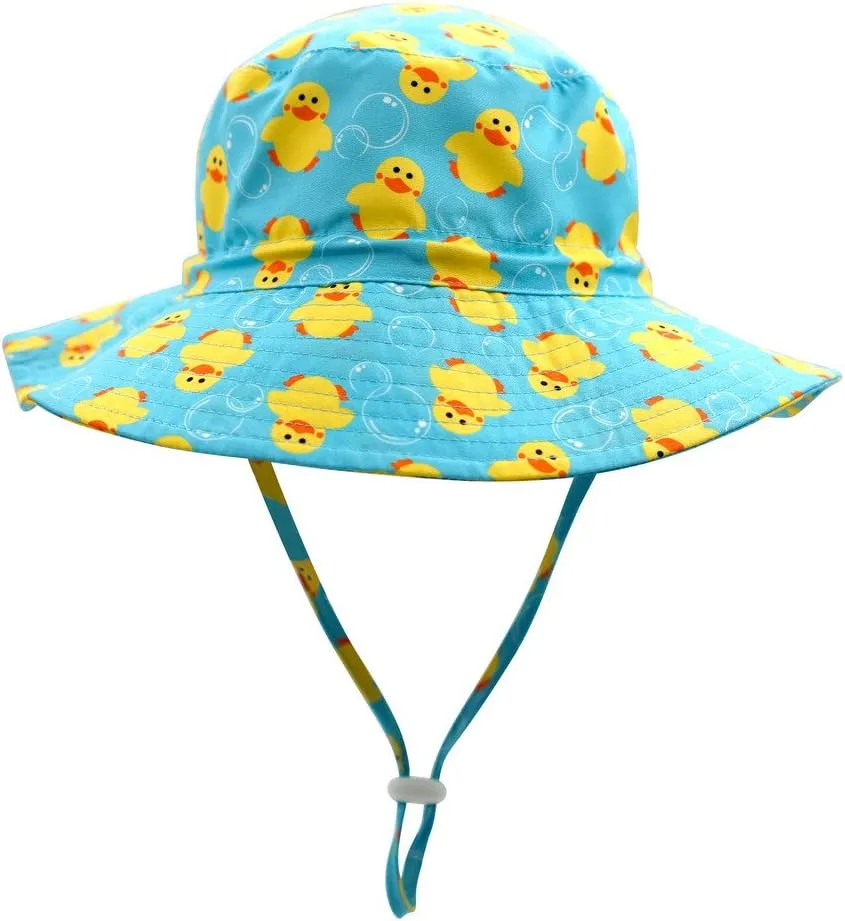 Home Prefer UPF50  Wide Brim Sun Hat Boys Girls Sun Protection Hat Zoo Beach Swim Safari Bucket Hat for Baby Toddler Kid