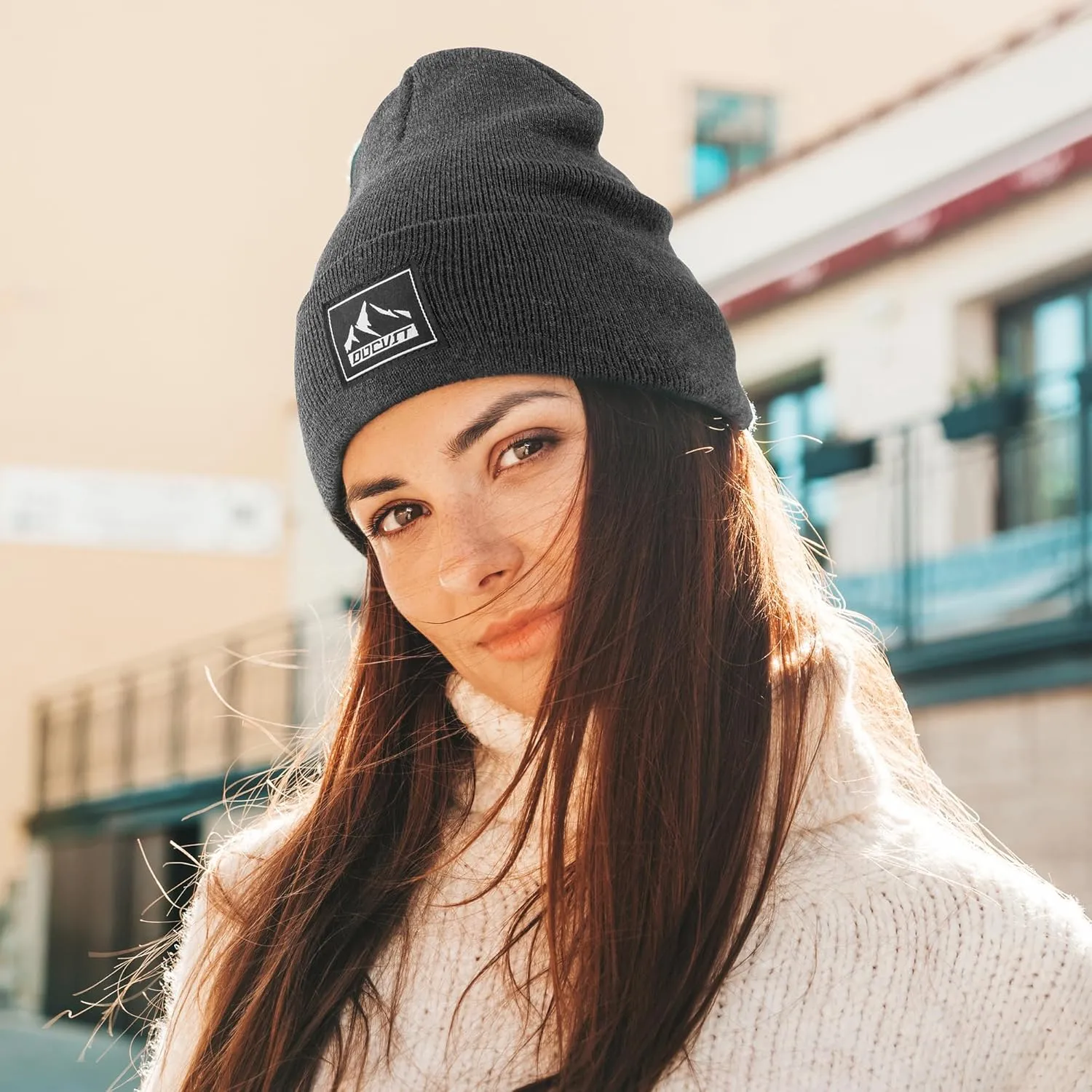 Knit Cuffed Beanie Warm Winter Hats Unisex Skull Knit Cap Fashion Ski Hat for Men and Women