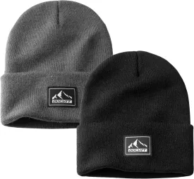 Knit Cuffed Beanie Warm Winter Hats Unisex Skull Knit Cap Fashion Ski Hat for Men and Women