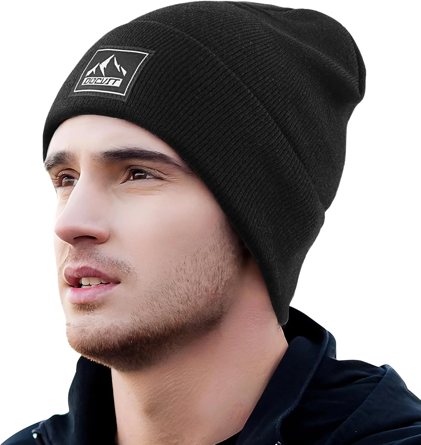 Knit Cuffed Beanie Warm Winter Hats Unisex Skull Knit Cap Fashion Ski Hat for Men and Women