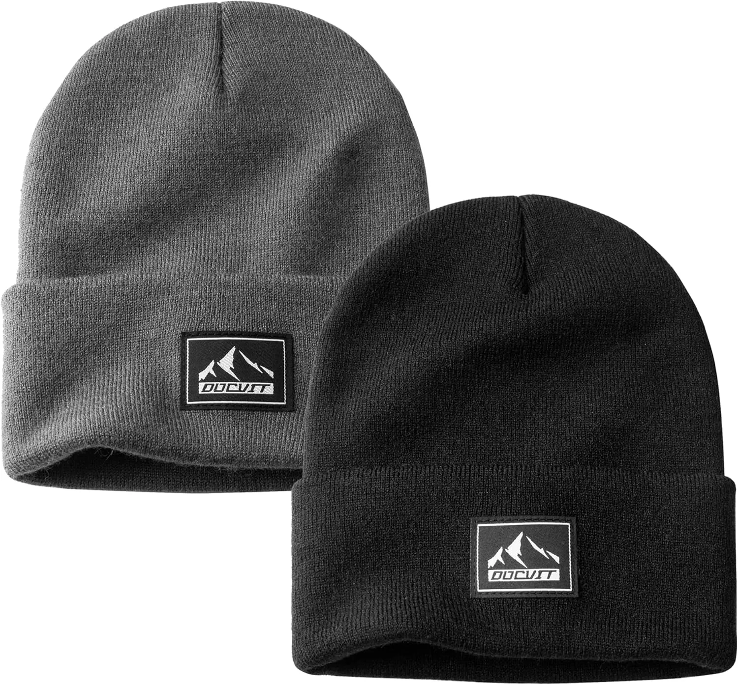 Knit Cuffed Beanie Warm Winter Hats Unisex Skull Knit Cap Fashion Ski Hat for Men and Women