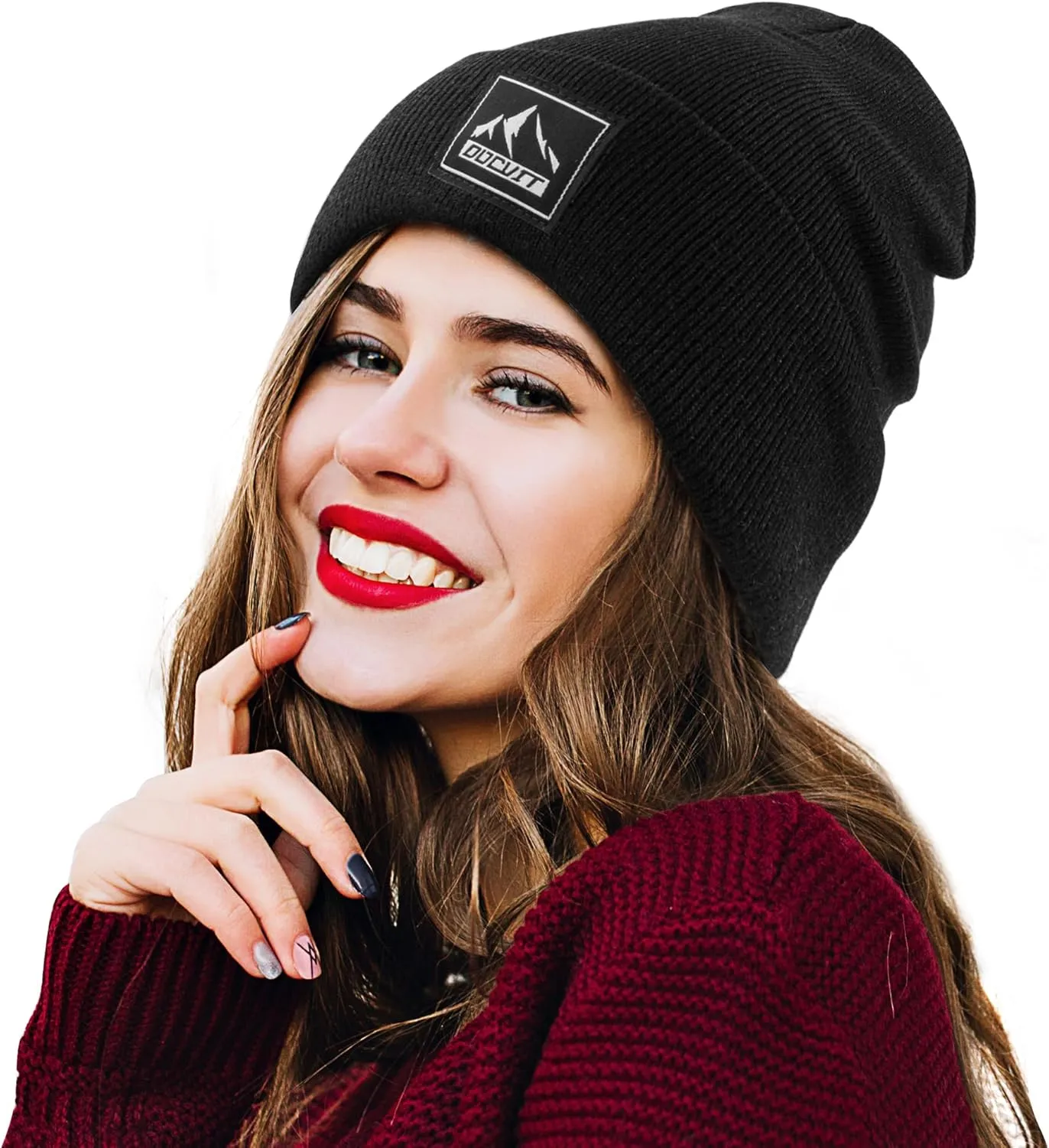 Knit Cuffed Beanie Warm Winter Hats Unisex Skull Knit Cap Fashion Ski Hat for Men and Women