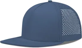 LiuSuper M/L/XL/XXL Flat Brim 5 Panel Hats for Men Performance Mens Snapback Hats Quick Dry Laser Perforated Baseball Cap