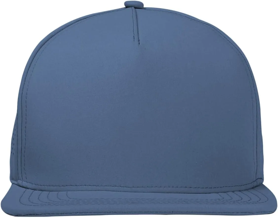 LiuSuper M/L/XL/XXL Flat Brim 5 Panel Hats for Men Performance Mens Snapback Hats Quick Dry Laser Perforated Baseball Cap
