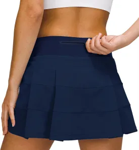 MCEDAR Athletic Tennis Golf Skorts Skirts for Women with Pocket Workout Running Sports Pleated Skirts Casual
