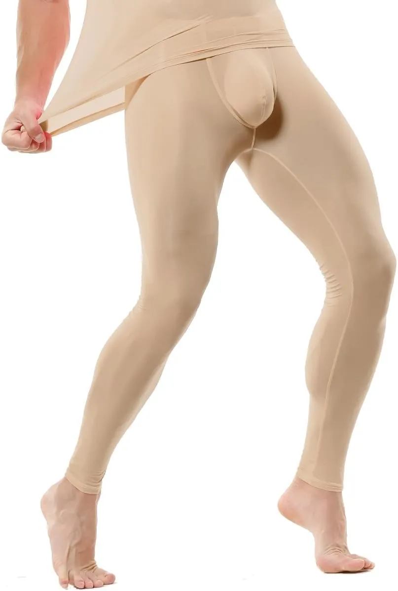 Mens Thermal Underwear Bottoms Activewear Leggings Long Johns Underpants Activewear Yoga Pants