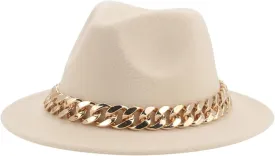 Mnjyihy Women Mens Fedoras Hats Kids Hat Boys Girls Chain Hat Winter Hats Panama Fedoras Chapeau