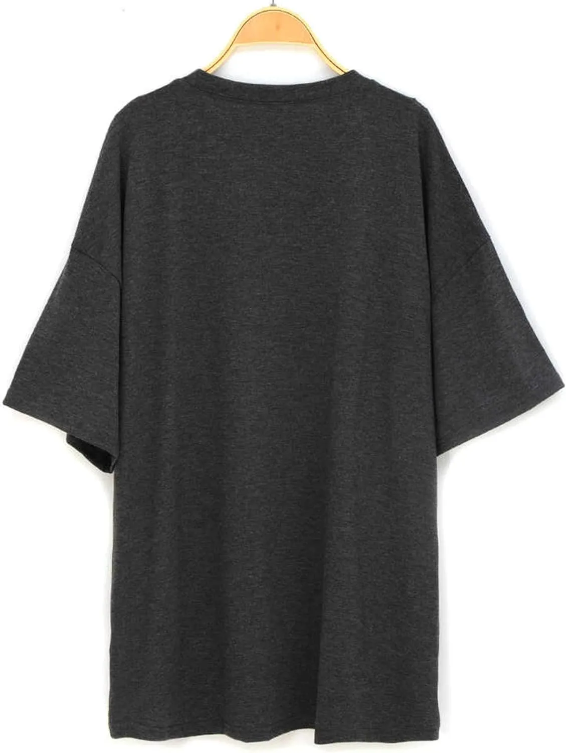 Remidoo Women's Casual Oversized T Shirt Short Sleeve Graphic Tee Letter Sun Moon Shirts