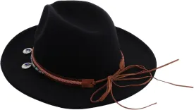 Retro British Style Cap Women's Woolen Hat Bucket Hat Stylish Fashionable Black