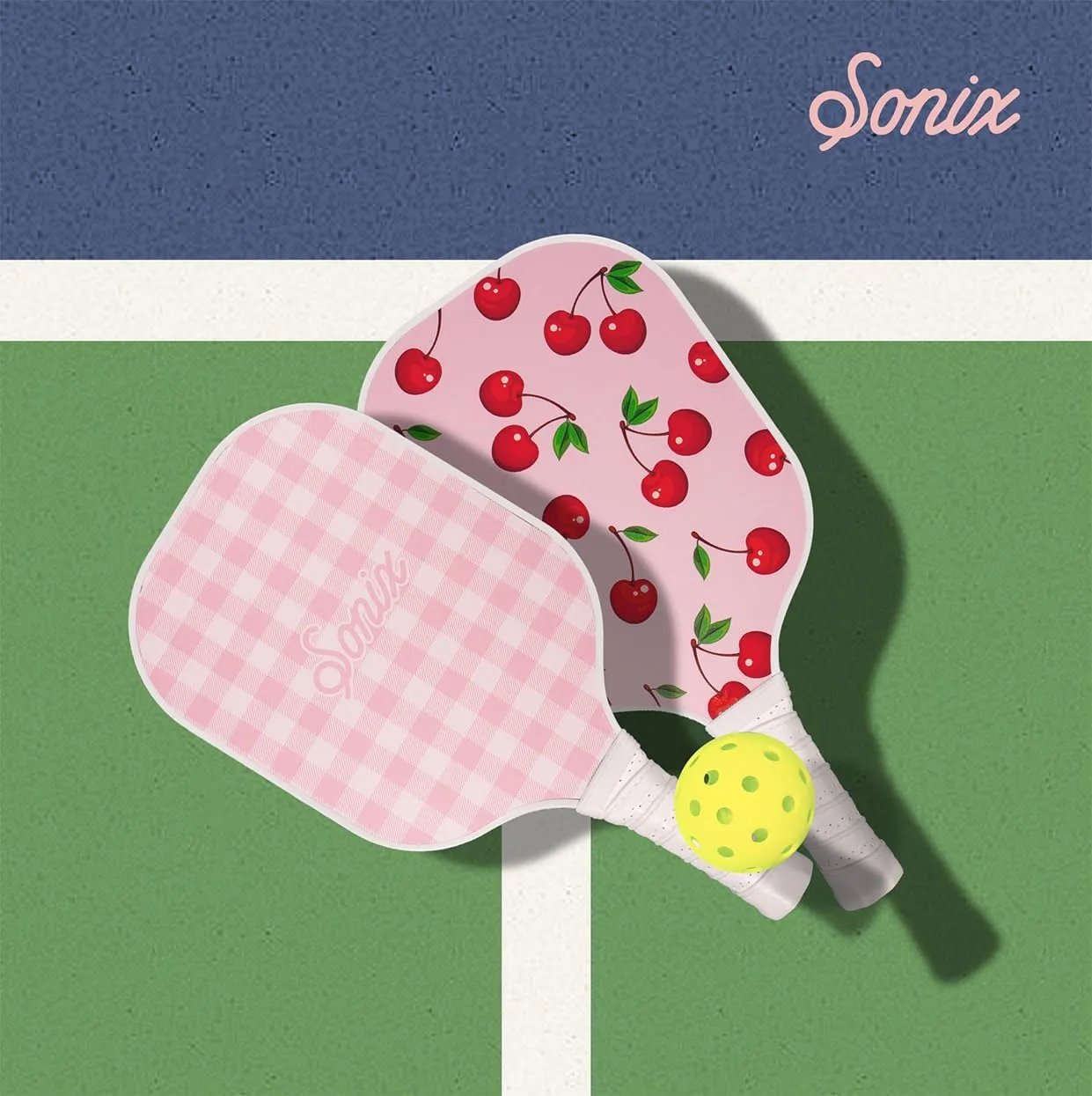 Sonix | USAPA Approved | Pickleball Paddles Set of 2 | Fiberglass Surface Pickleball Set with 2 Rackets, 4 Balls, & Bag