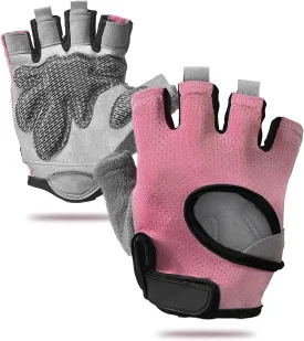 sunnex Gym Gloves for Women & Men - Fingerless Workout Gloves for Weightlifting, Lightweight Breathable Fitness Gloves for Sports and More