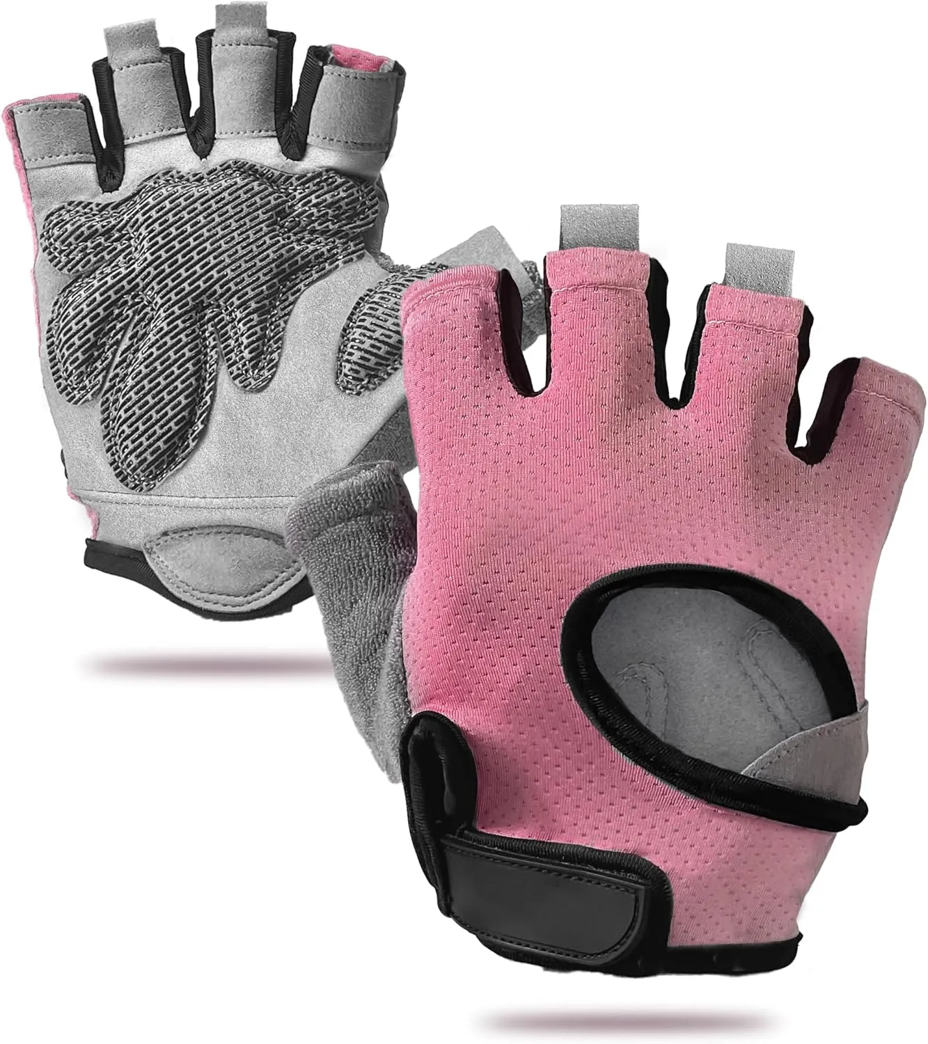 sunnex Gym Gloves for Women & Men - Fingerless Workout Gloves for Weightlifting, Lightweight Breathable Fitness Gloves for Sports and More