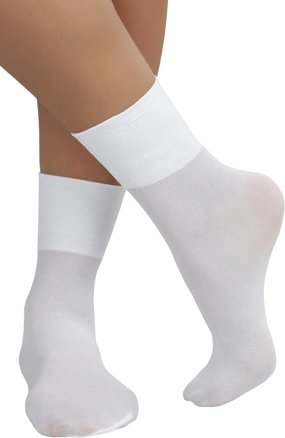 ToBeInStyle Women??s Classic Opaque Nylon Anklet Fashion Novelty Socks
