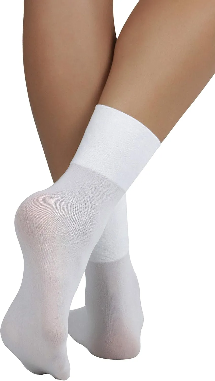 ToBeInStyle Women??s Classic Opaque Nylon Anklet Fashion Novelty Socks