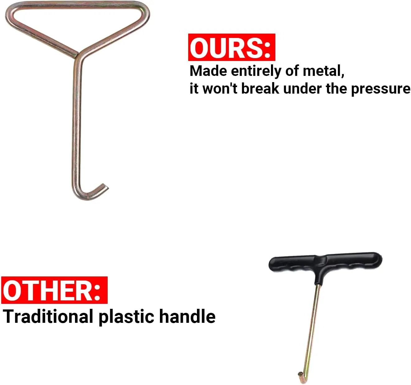 Trampoline Springs Heavy Duty Stainless Steel Replacement Trampoline Replacement Parts, Weather-Resistant, Includes Tool and Gloves, Universal Trampoline Spring Tool