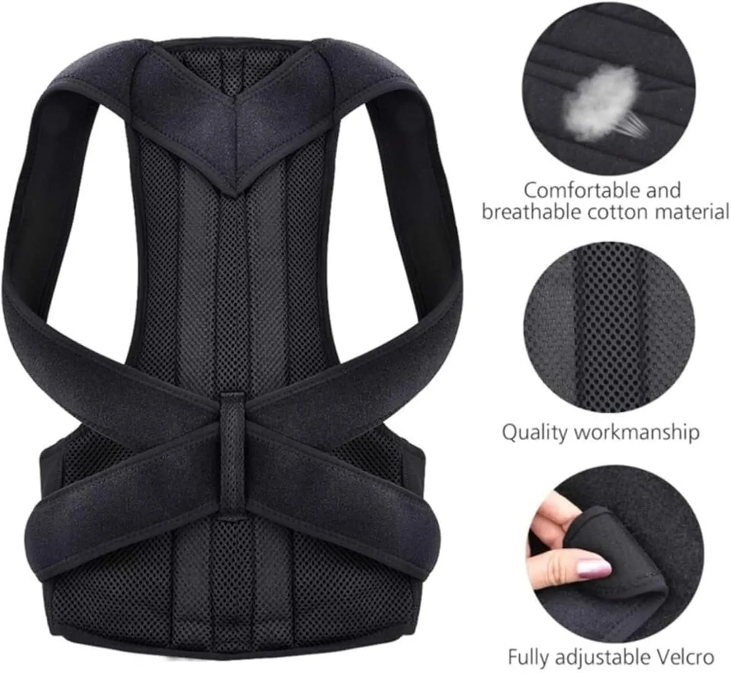 Tummy Control Workout Back Support Posture Corrector Full Back Support Belt Brace Trainer Shoulder Waist Cincher Corset
